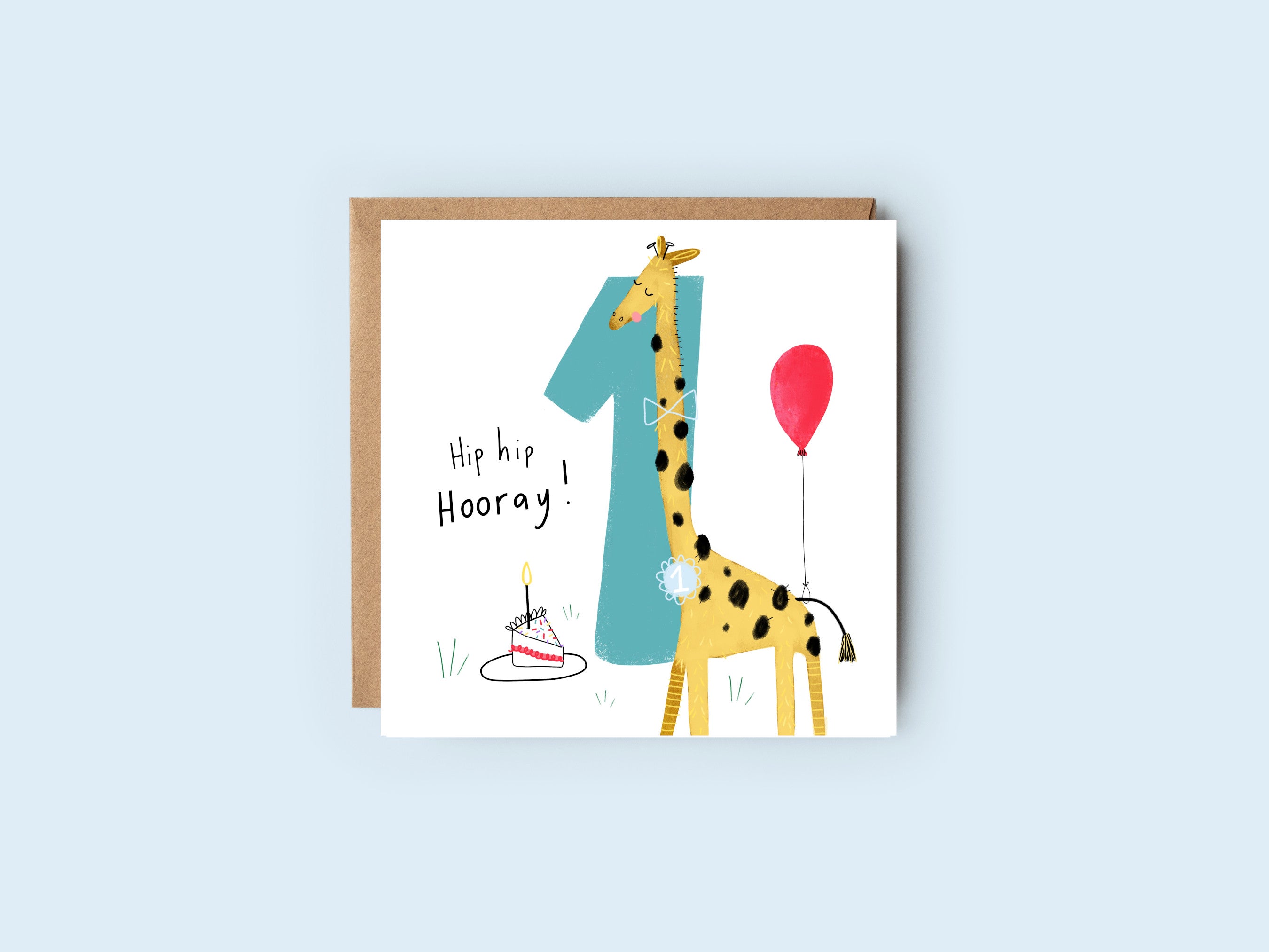 1st Birthday | One Birthday | Number Card | Birthday Card | Age Card | Child Card | Celebration Card
