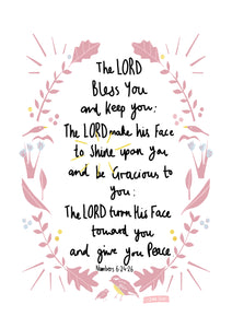 A3 Aaronic Blessing Print