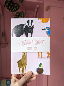 Woodland Animals Notebook | Susanna Banks Notebook | Blank Notebook | Stationery