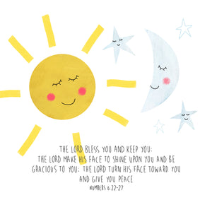 Baby Dedication Card | Aaronic Blessing Card | Christening Card | Baby Card | Celebration Card | Church | Christian Card | Numbers 6 Card