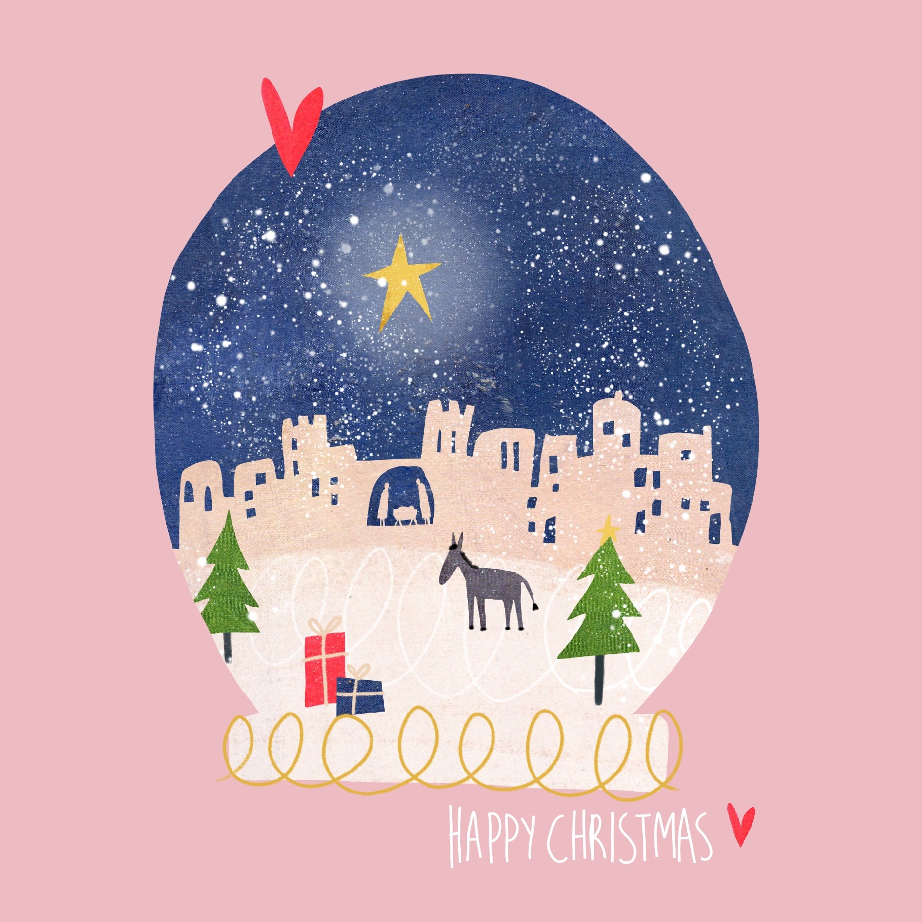 Snow Globe | Bethlehem Card  | Christian | Christmas | Christmas Card
