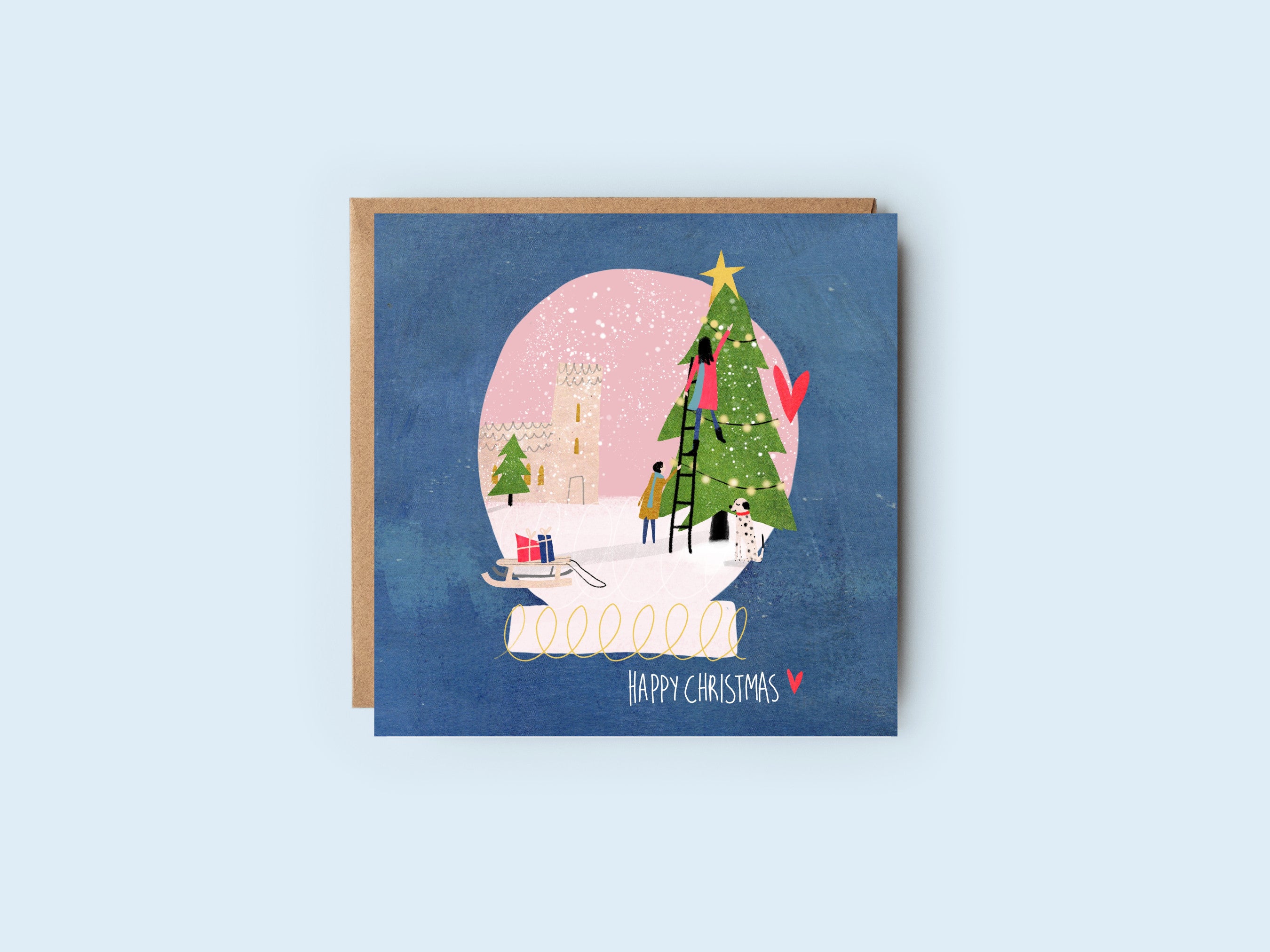 Snow Globe | Christmas Tree Card  | Christian | Christmas | Christmas Card
