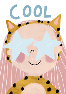 A3 Cool Cat Print