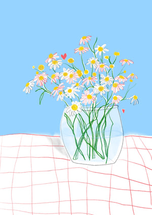 A4 Daisies Print