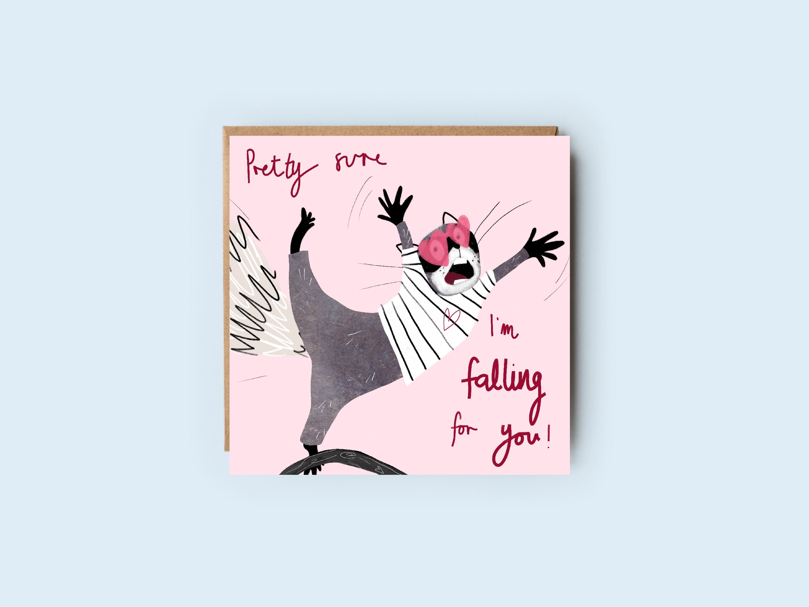 Falling for You | Falling in Love | Valentine's Card | Anniversary Card
