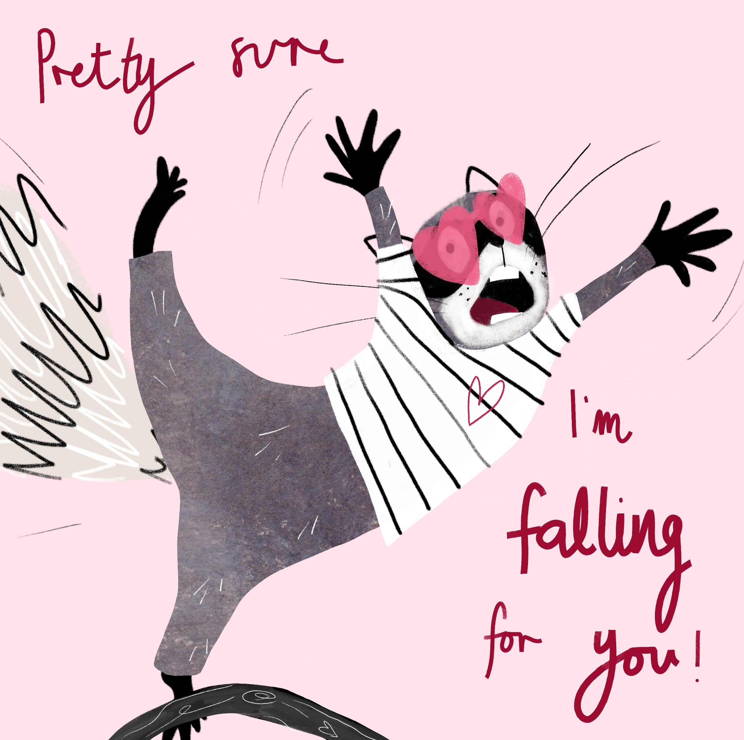 Falling for You | Falling in Love | Valentine's Card | Anniversary Card