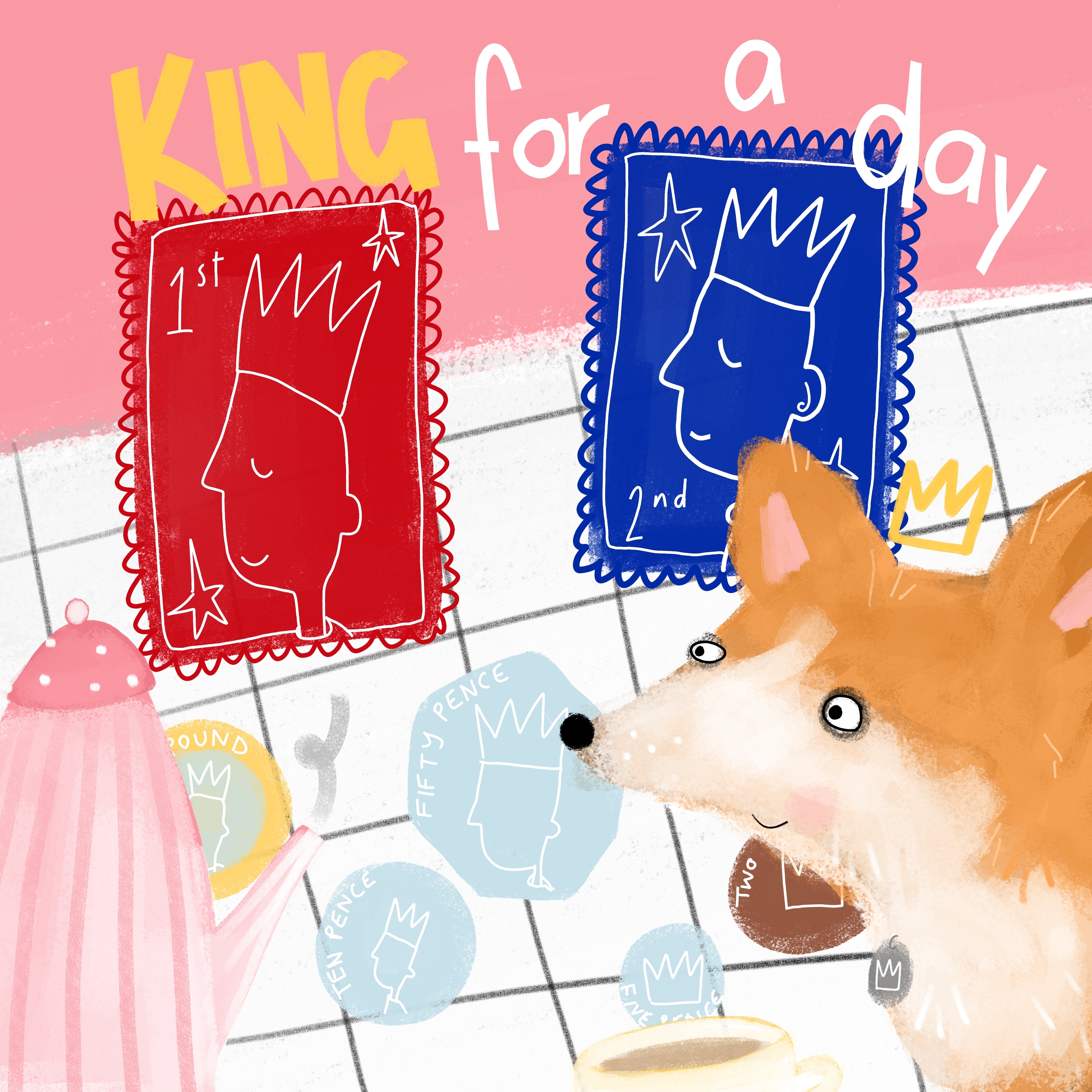 King for a Day | Father's Day | Male Birthday Card | For Him | Coronation
