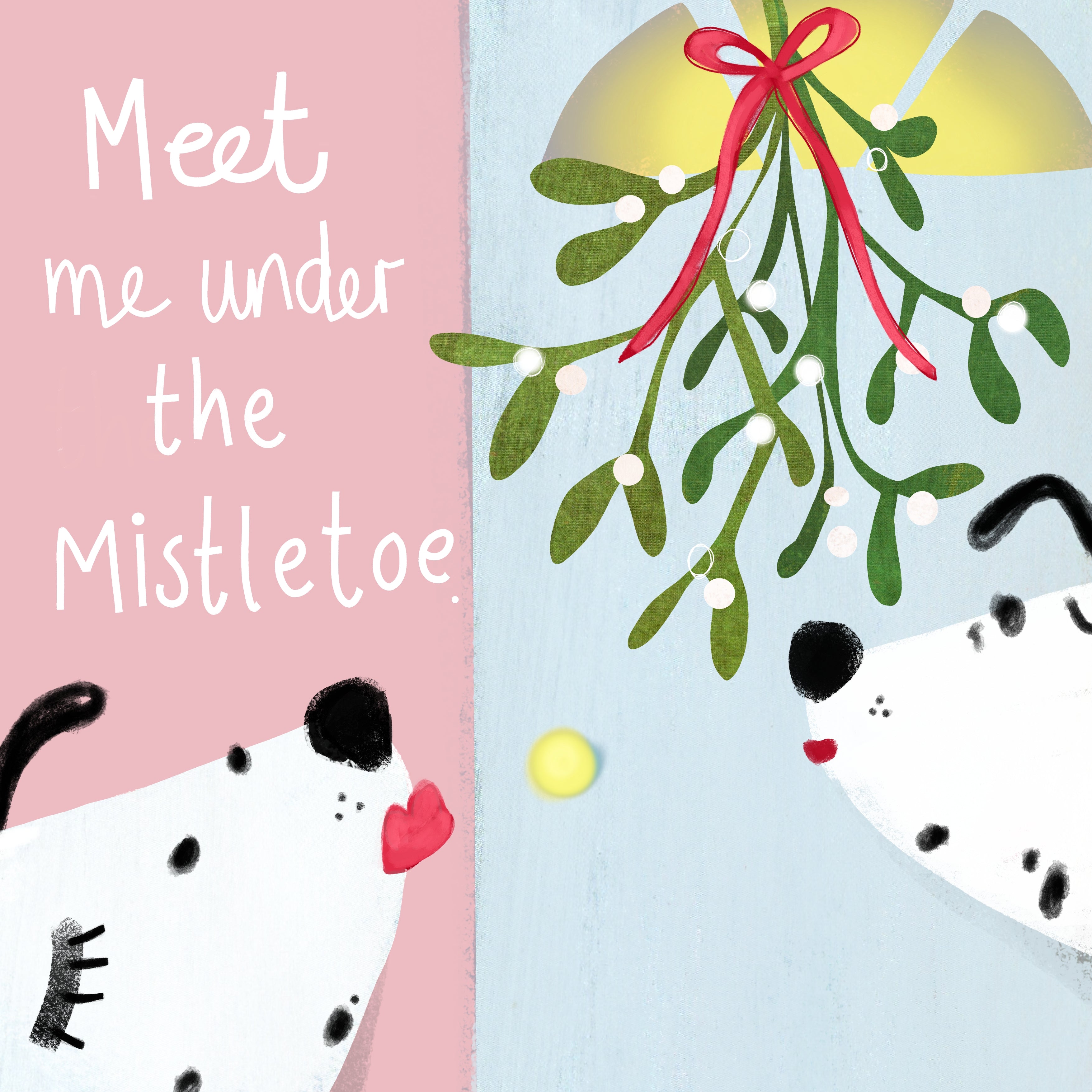 Mistletoe Card | Mistletoe Kisses | For her | For him | Girlfriend | Boyfriend | Wife| Husband | Christmas Card