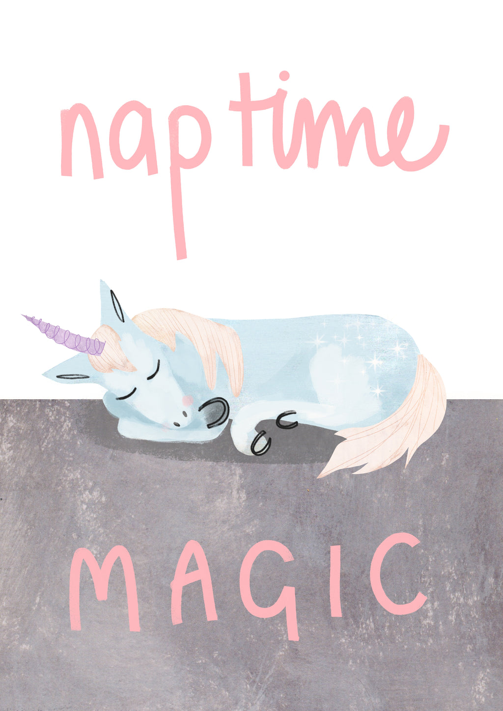 Naptime Magic Print | Unicorn Print