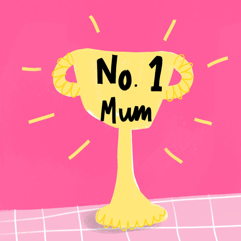 Number 1 Mum | No.1 Mum | Top Mum | Mother's Day Card | Mothering Sunday | Mum Card | Cat Mum