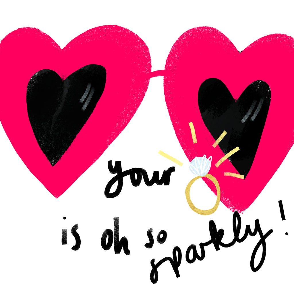 Oh So Sparkly! | Proposal | Engagement Card