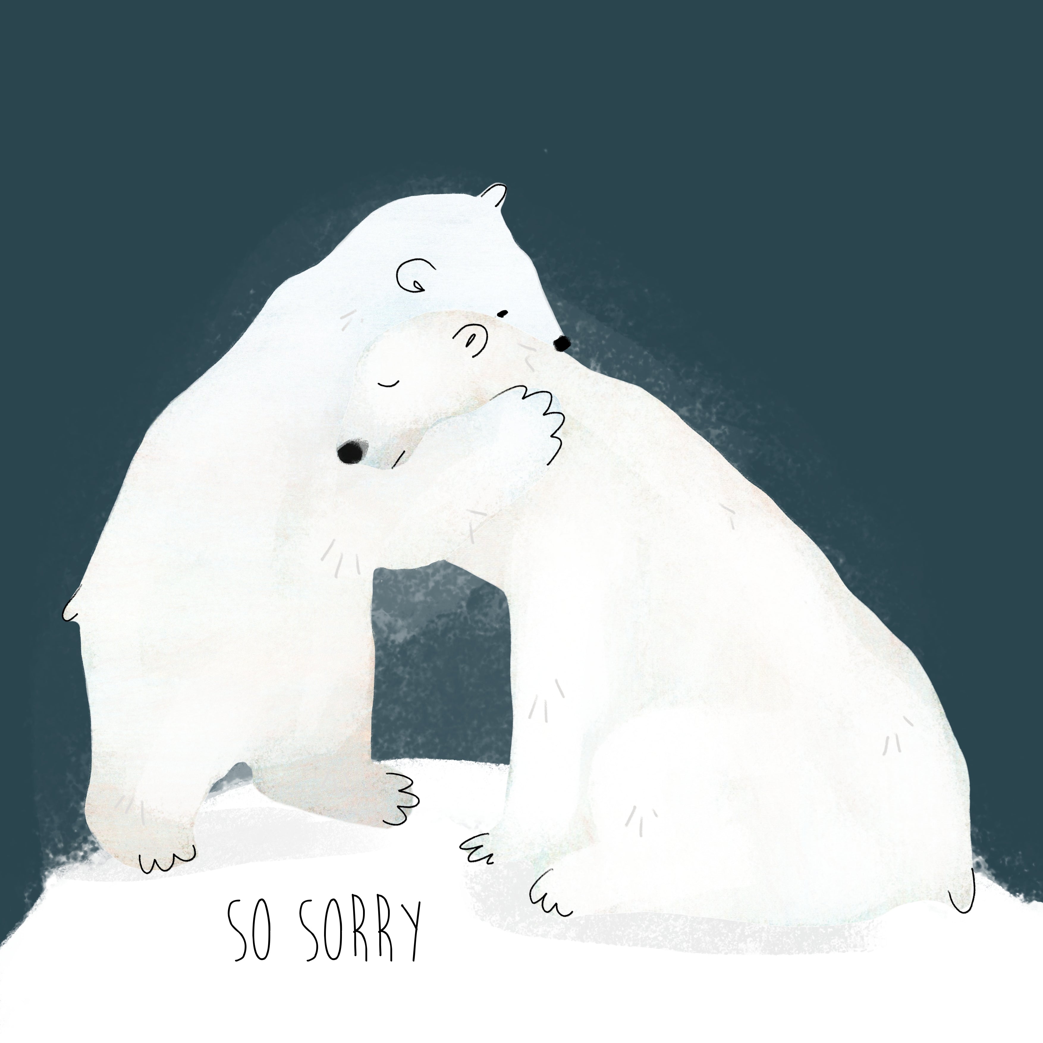 So Sorry Card | Sympathy Card | Under the Weather Card | Bear Hug Card | Thinking of You Card | Friendship