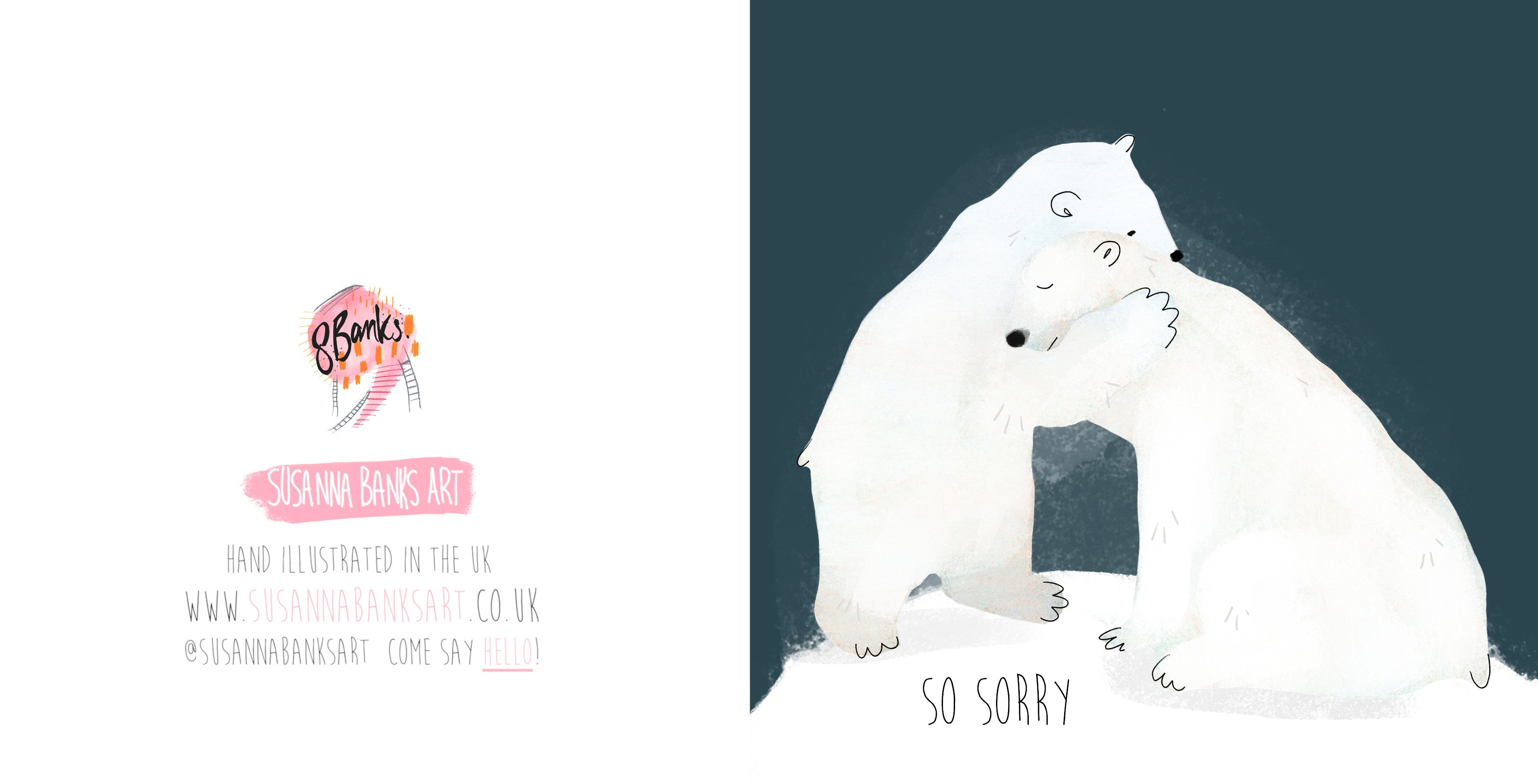 So Sorry Card | Sympathy Card | Under the Weather Card | Bear Hug Card | Thinking of You Card | Friendship