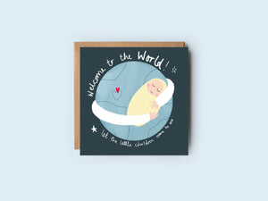 Welcome to the World Little One | Let the little Children come to me | Christian Card | New Baby | Faith Card | Congratulations