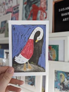 A6 Goose Postcard