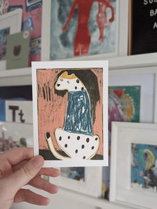A6 Leopard Postcard