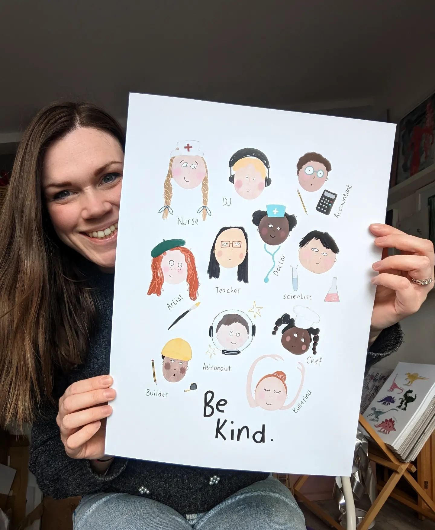A3 Be Kind | When I Grow Up Print