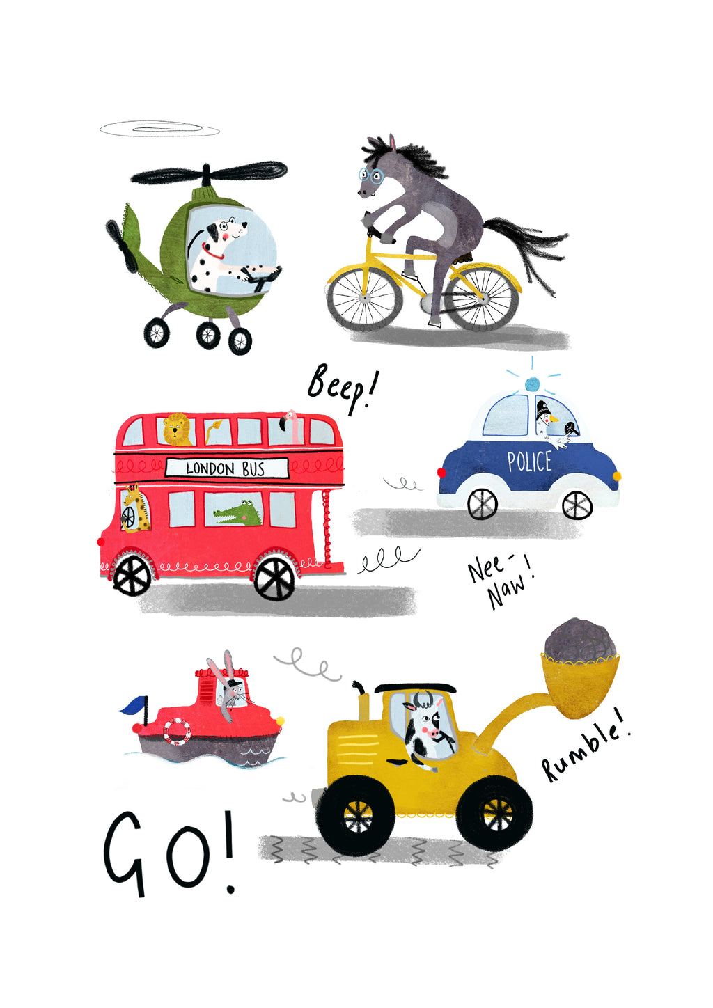 A3 Vehicles Print
