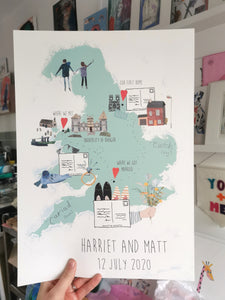 Custom Map Illustration
