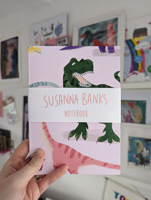 Dinosaur | Susanna Banks Notebook | Blank Notebook | Stationery