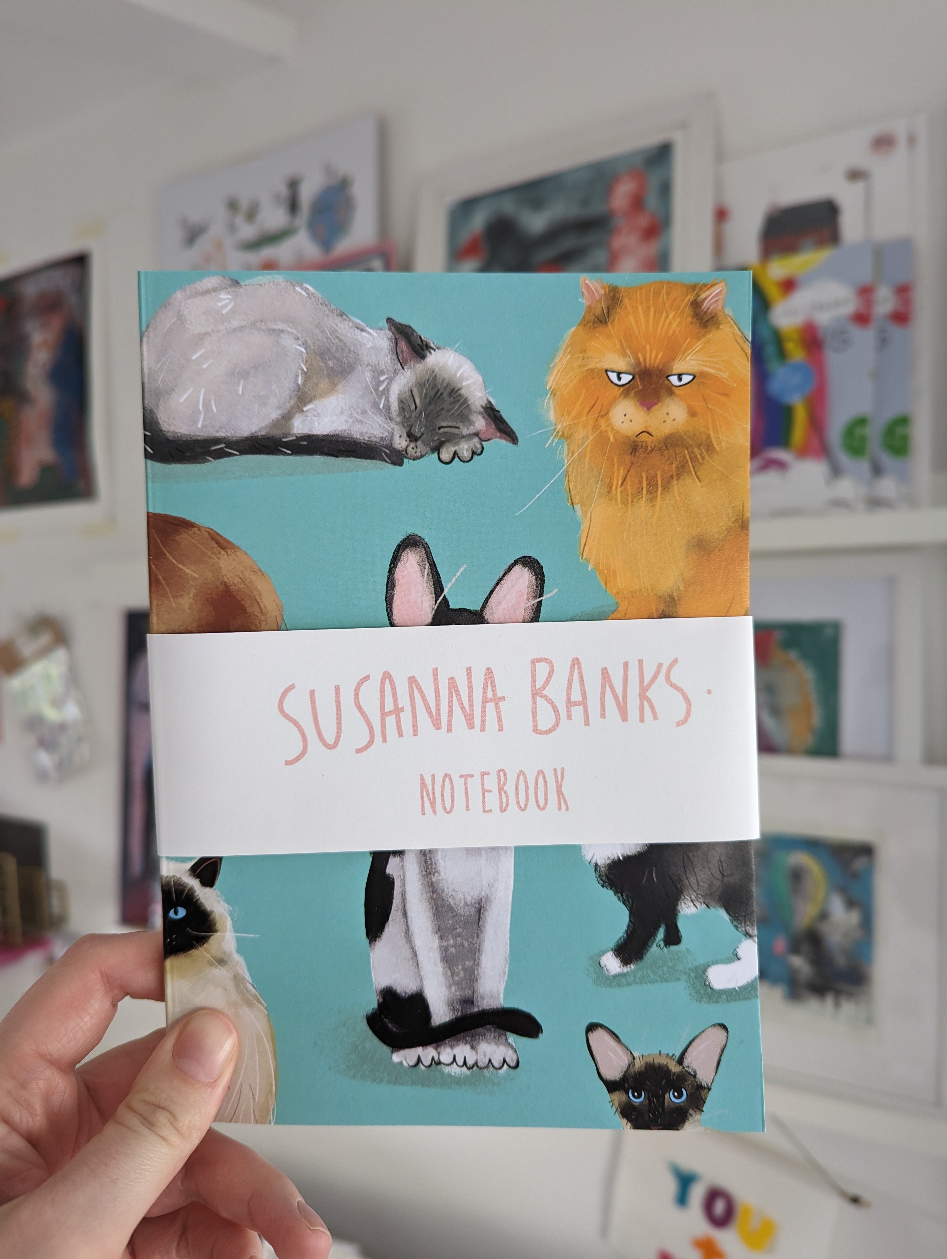 Cats Notebook | Susanna Banks Notebook | Blank Notebook | Stationery