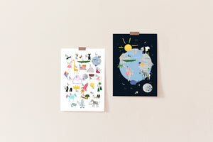 A3 Earth in Space Print