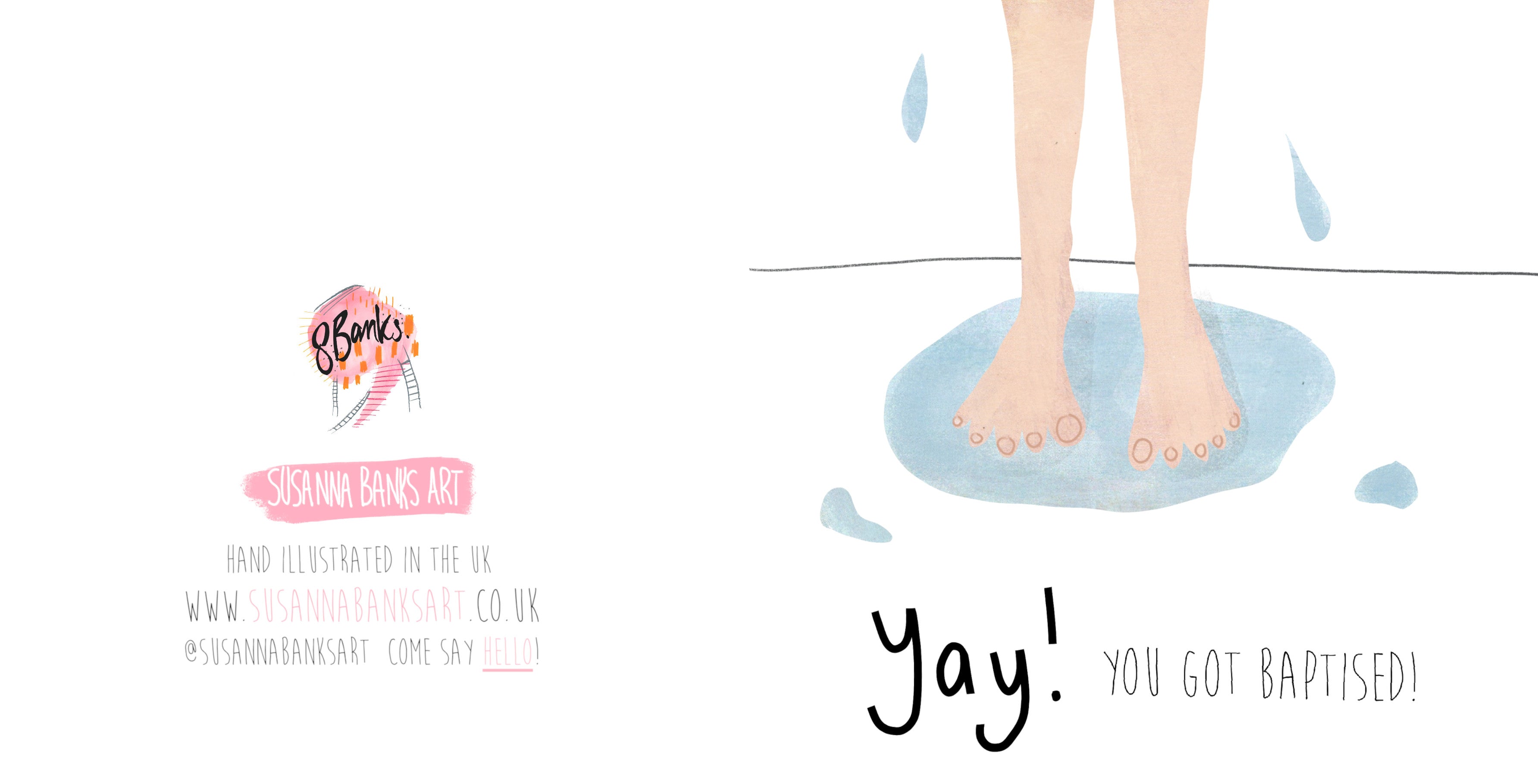 Yay You got Baptised | Baptism Card