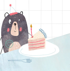 Birthday Cake Bear Card