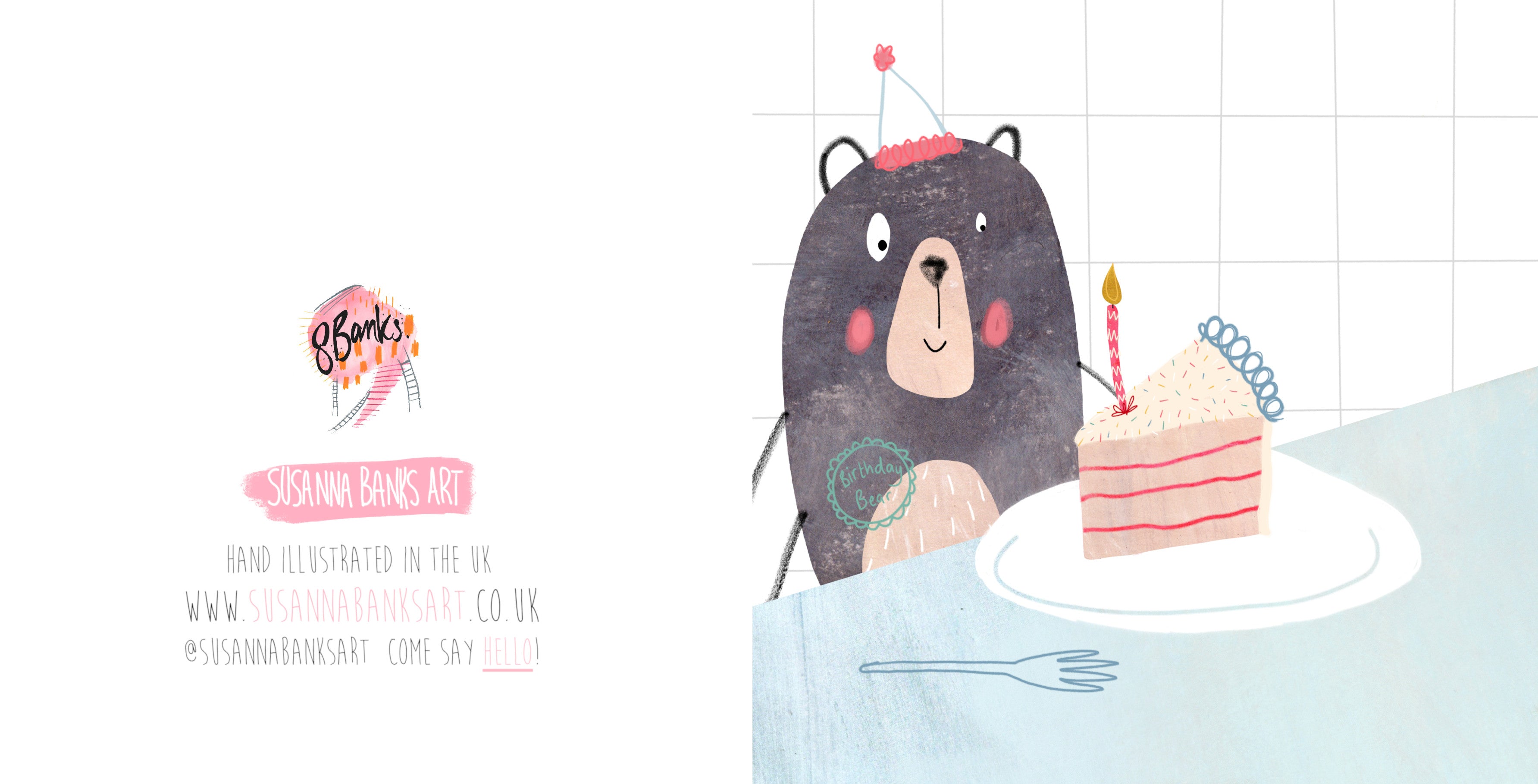 Birthday Cake Bear Card