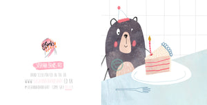 Birthday Cake Bear Card