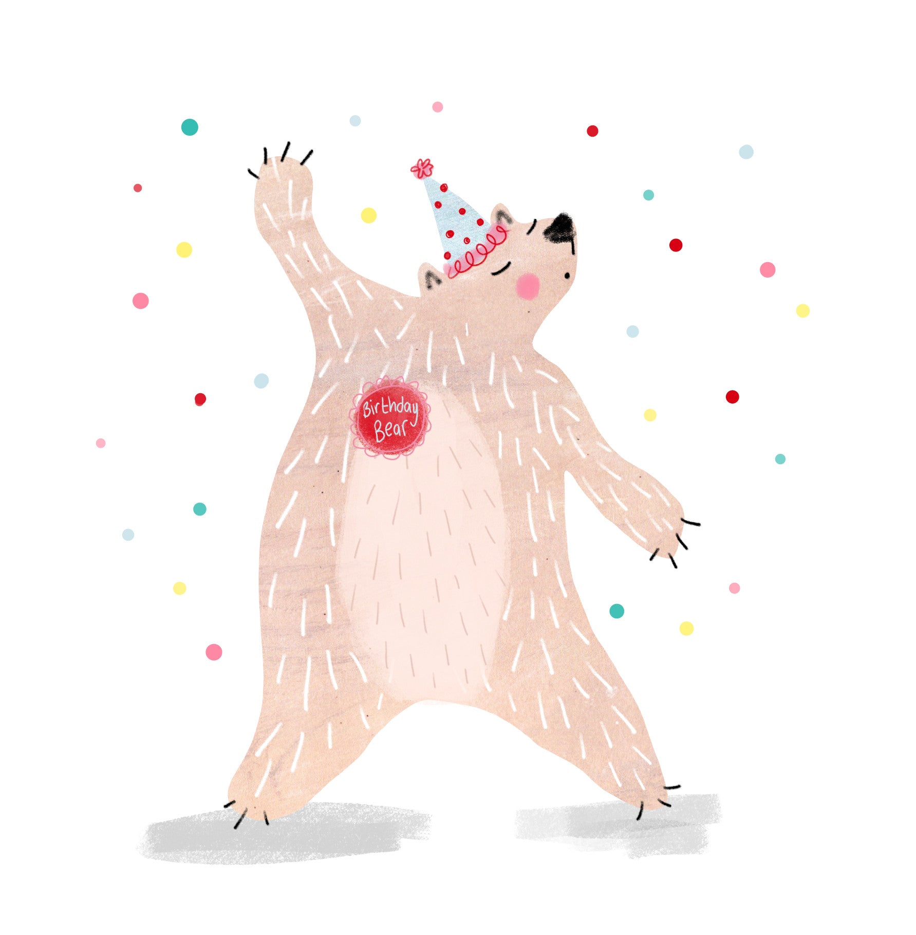 Dancing Birthday Polar Bear Card