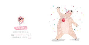 Dancing Birthday Polar Bear Card