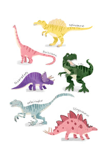 A3 Dinosaurs Print