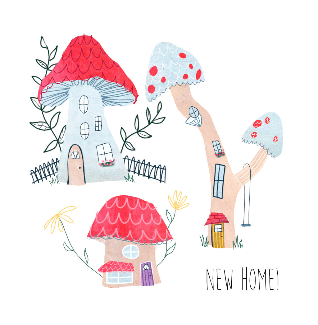 New Home Mushrooms Card