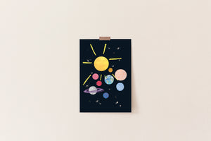 A3 Solar System Print