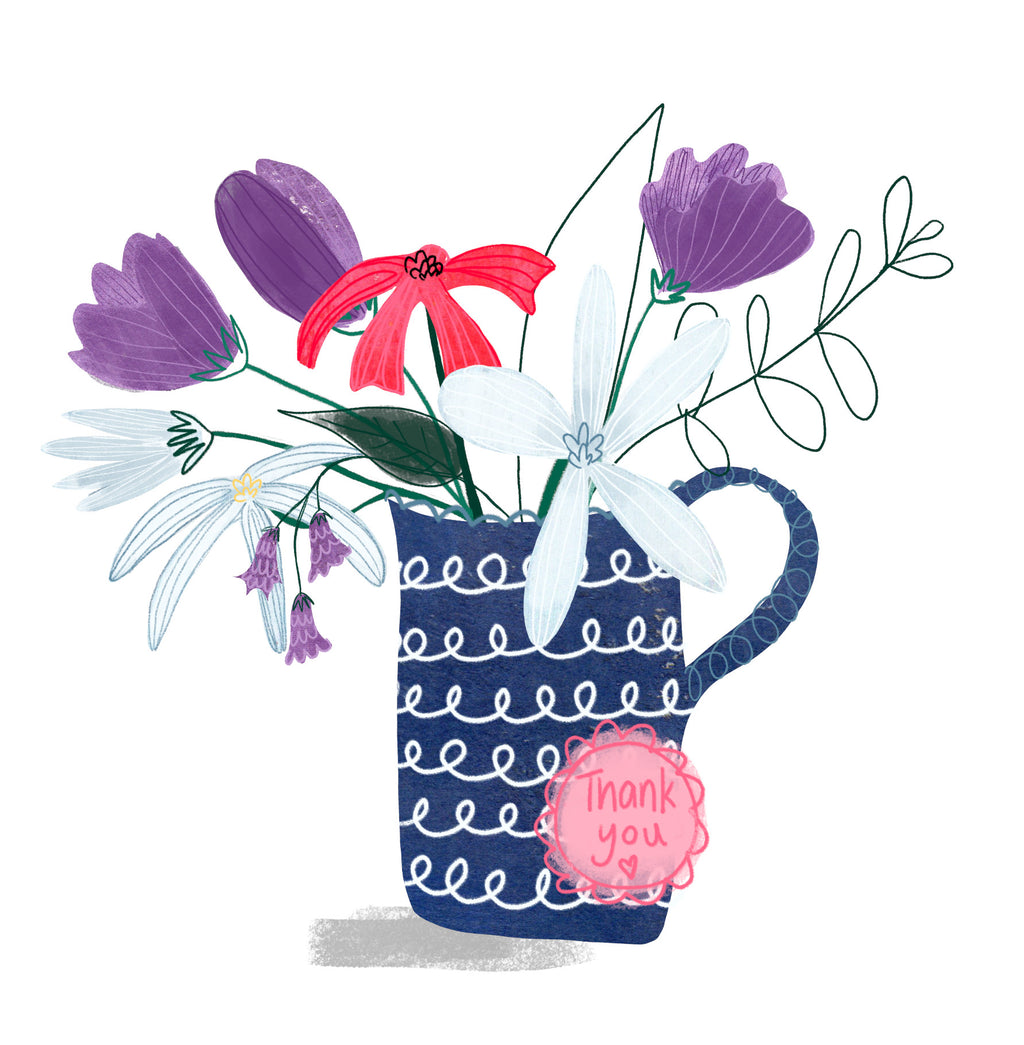 Thank You Flowers Card