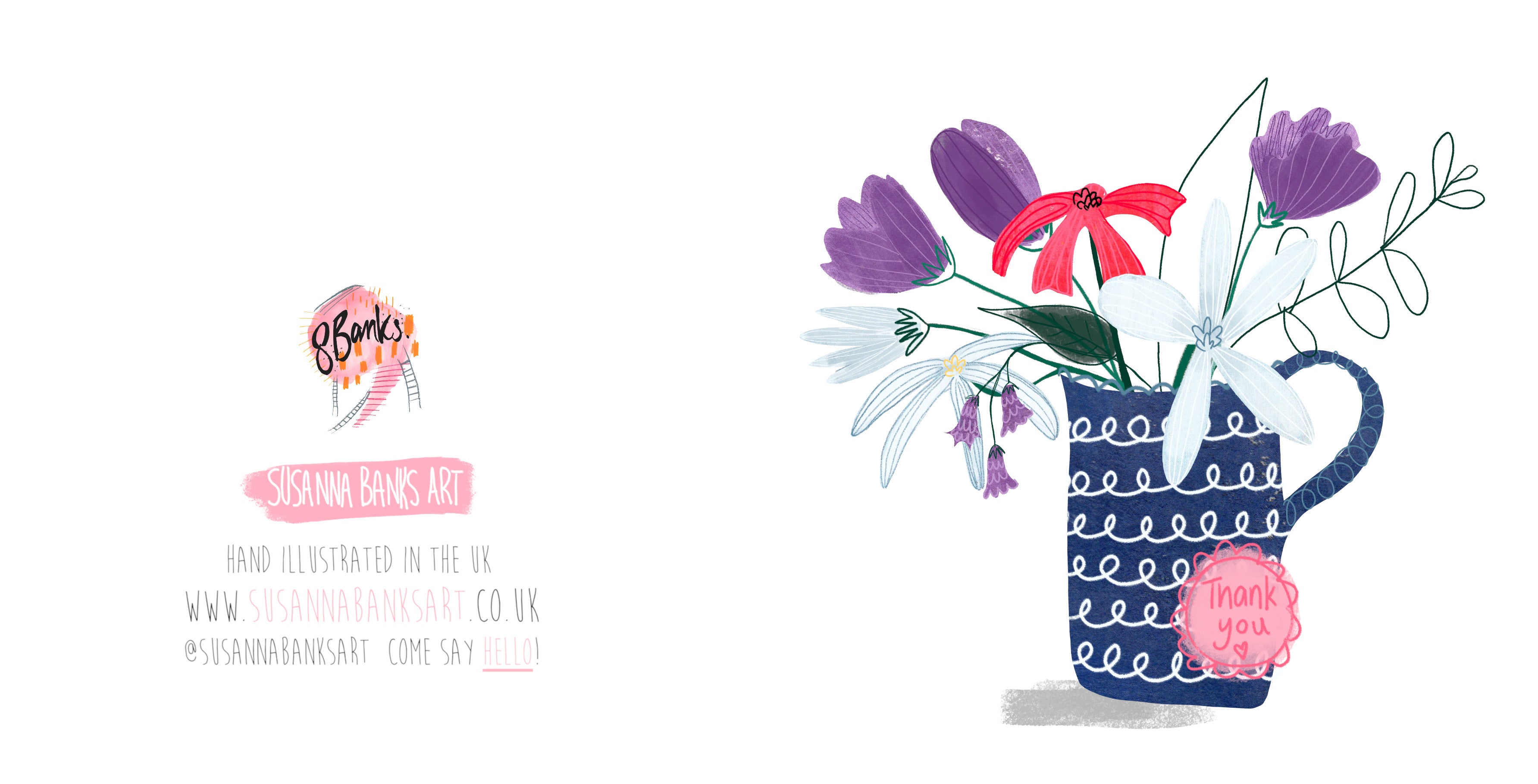 Thank You Flowers Card