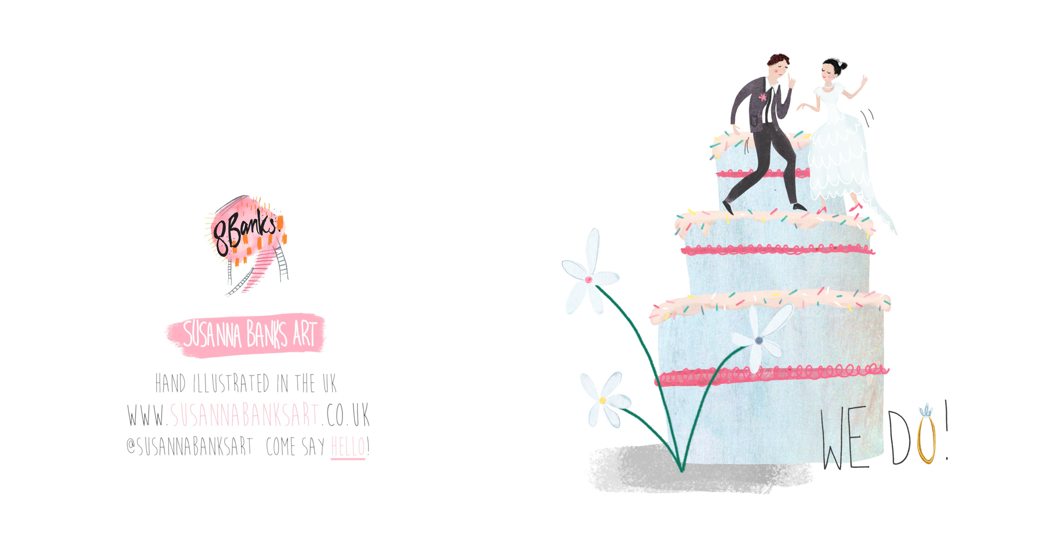 Dancing on the Wedding Cake I Do Card
