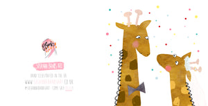 Giraffe Wedding Card