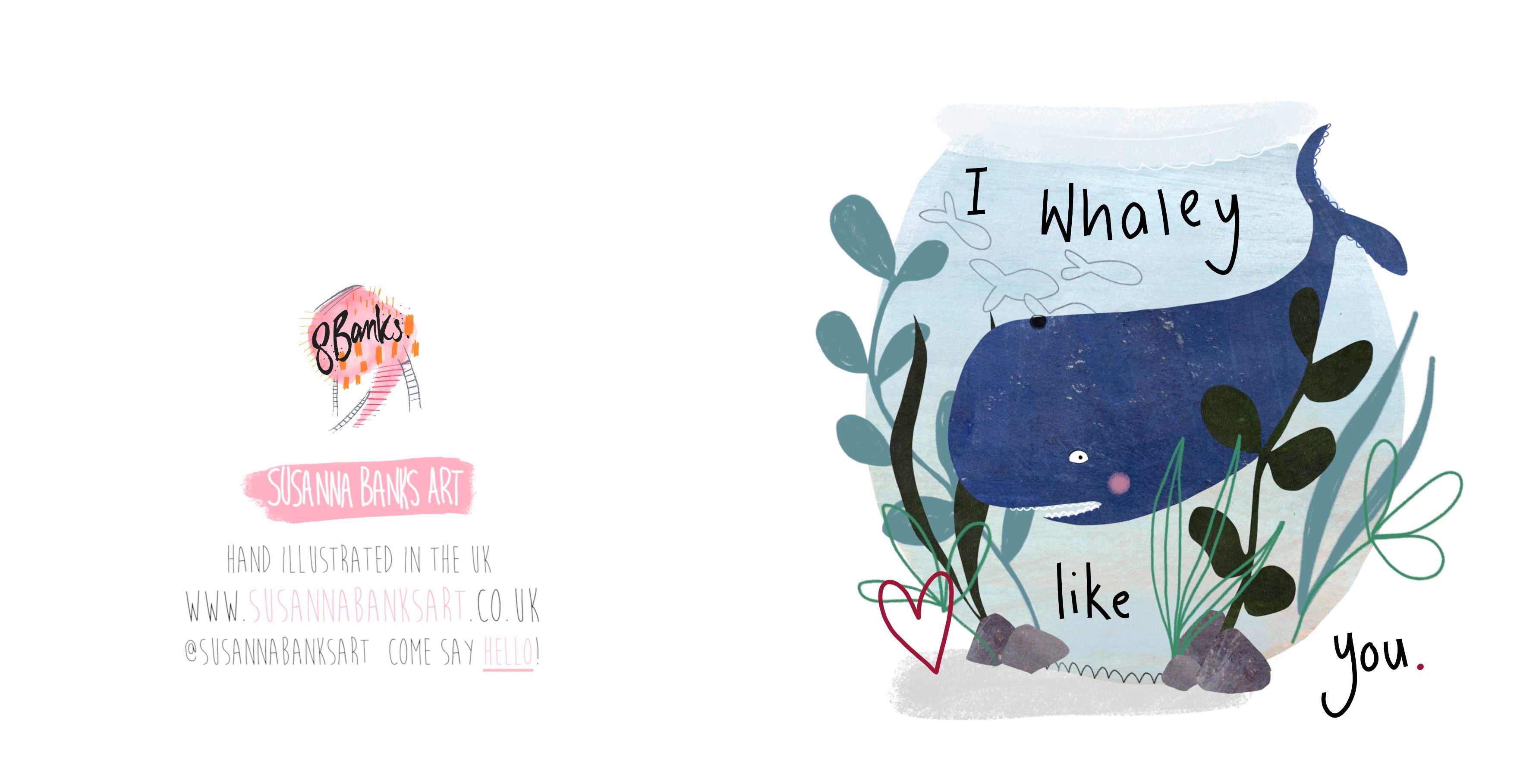 I Whaley Like You | Valentine's Card | Anniversary Card